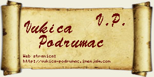 Vukica Podrumac vizit kartica